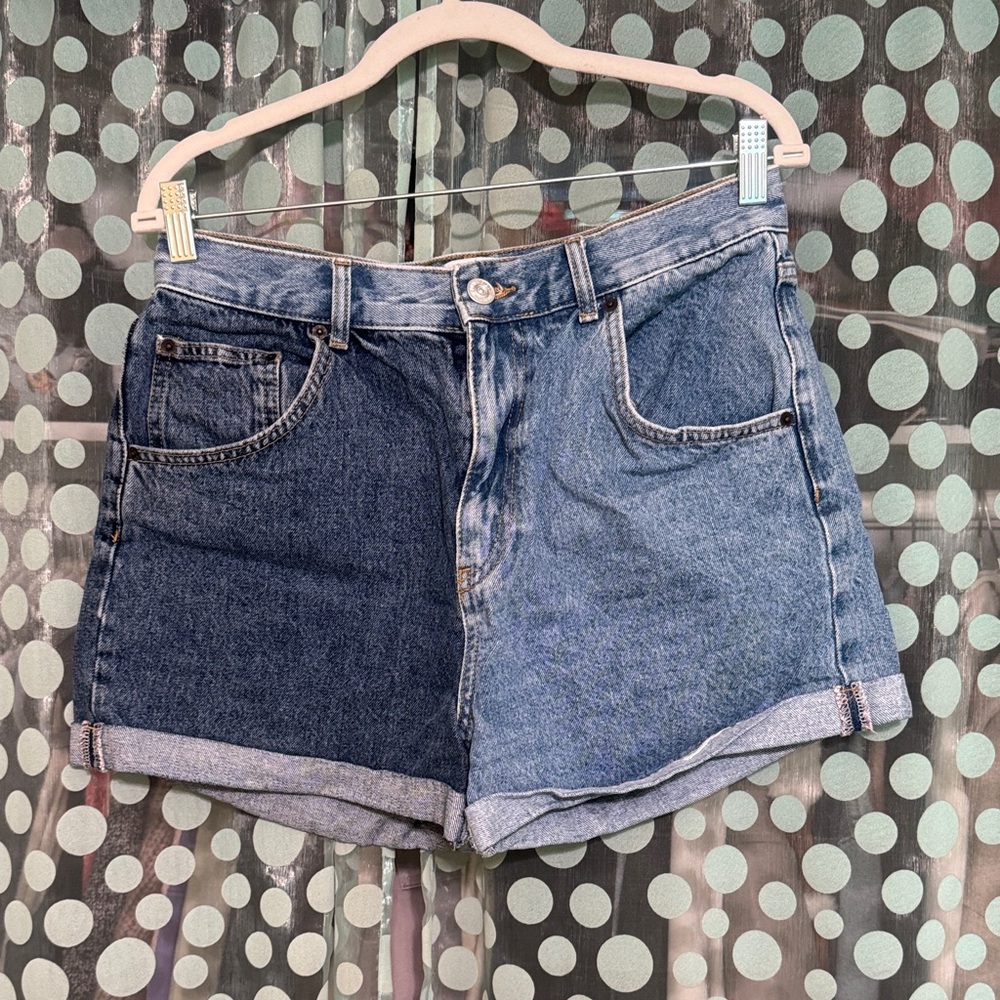 BDG Two-Tone Blue Jean Shorts